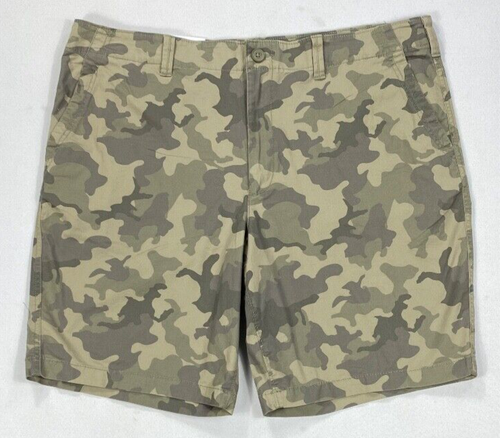 Mens Sonoma Flat Front Camo Camoflauge 10" Inseam Shorts - Picture 1 of 2