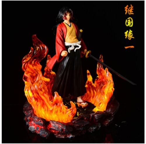 Animation Demon Slayer Akaza Lightable Figures Resin Collectibles Statue Model - Picture 8 of 23