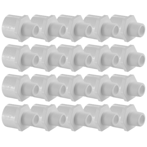 436 Series PVC Pipe Fitting - Reducing Male Adapter - Schedule 40 - 1×1-1/2" - Picture 9 of 12
