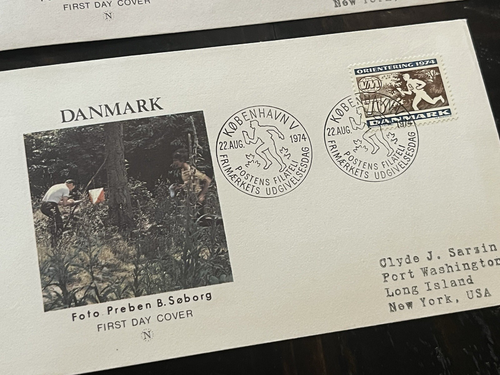 1974 Denmark FDC Postal Covers Scouting Orientation First Day Covers Boy Scouts - Picture 3 of 3