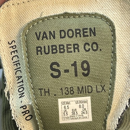 Vans X Taka Hayashi Estilo 138 Medio Verde Militar Mujer Talla 8 u Hombre Talla 6.5 - Imagen 11 de 13
