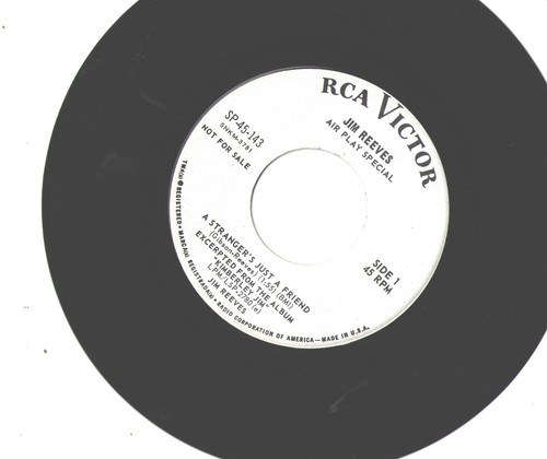 JIM REEVES-AIR PLAY SPECIAL PROMO ONLY PICTURE SLEEV+45-(KIMBERLY JIM)--PS--PIC - Picture 2 of 2