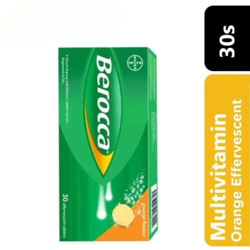 Berocca Energy Orange Effervescent Tablets 30s 12 Essential Vitamins Mineral New - Picture 6 of 12