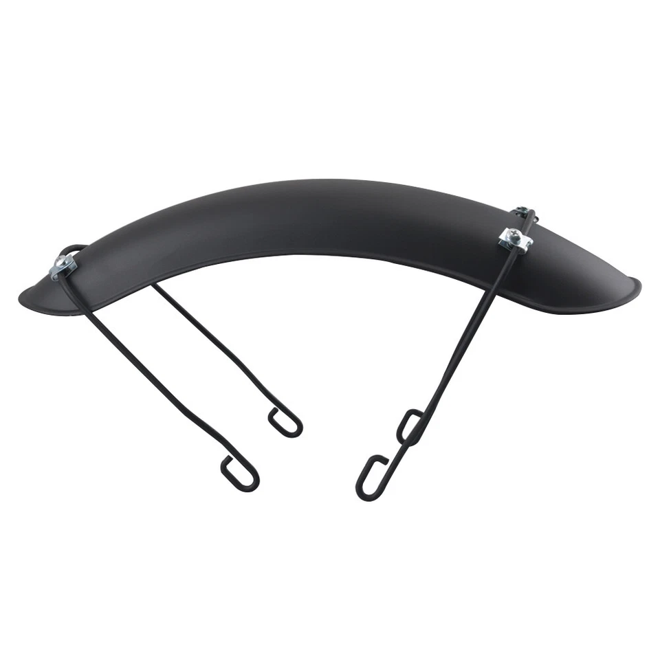 Protector guardabarros universal de metal negro mate para Harley Bobber Chopper Foto 2 de 4