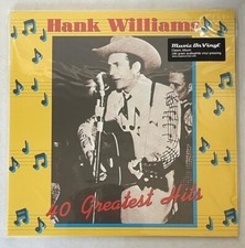 A600753463291 Hank Williams - 40 Greatest Hits 180 Gram Vinyl Record