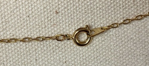 Unmarked, gold-tone, pastel floral necklace with matching pierced earrings - Picture 8 of 12