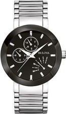 Bulova Men's Modern Chronograph Watch with Black Dial - 96C105