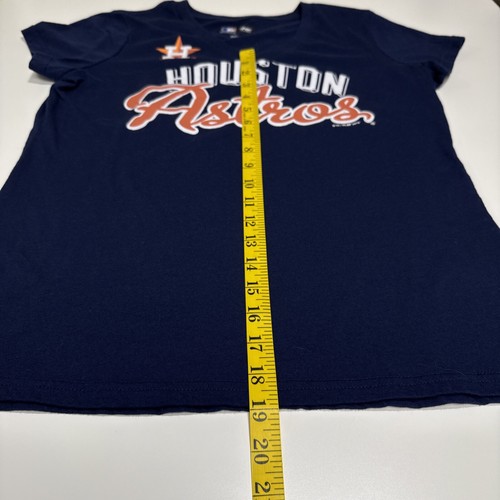 Nike Houston Astros MLB Baseball dunkelblau V-Ausschnitt T-Shirt Damen Large - Bild 12 von 17