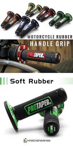 Poignées guidon moto en caoutchouc ROUGE 22mm motocross vélo VTT ProTaper - Picture 7 of 7