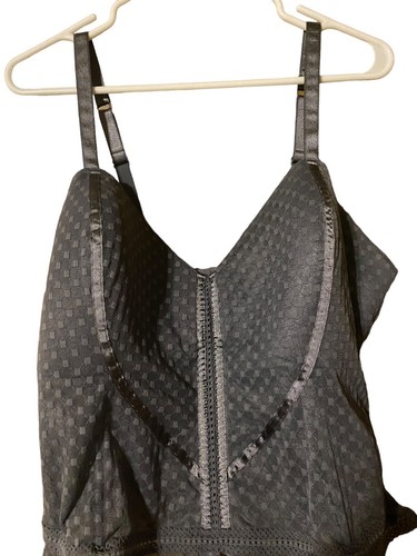 Cacique Intimates Lingerie Blue Gray Corset Top Women’s 26/28 Coquette Romantic - Picture 14 of 24
