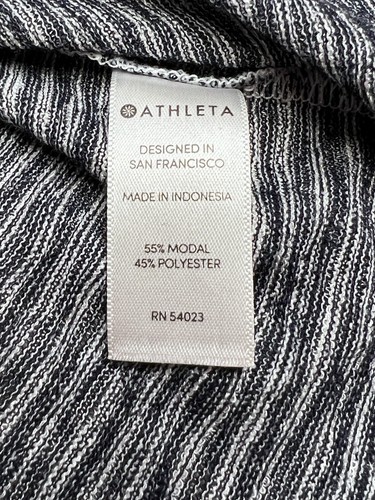 Athleta Crop Top T-Shirt Womens Size M Long Sleeve Cutout Open Back Gym Yoga Top - 第 4/8 張圖片