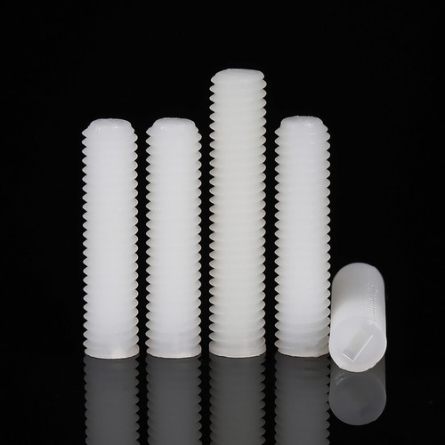 Juego de tornillos de nailon ranurados de plástico de punto plano M3 M4 M5 M6 M8 M10 M12 - Imagen 11 de 83