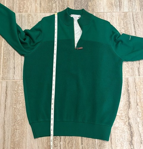 Neu ohne Etikett Martin Golf 1/4-Reißverschluss Windpullover grün Small - Bild 6 von 11