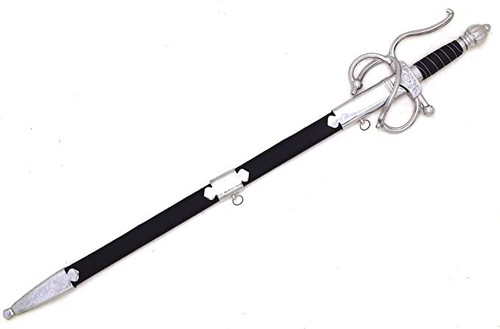 42" Spanish Medieval El Cid Rapier Sword with Scabbard - Picture 4 of 4