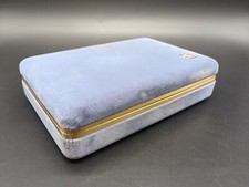 Velvet Travel Jewelry Case Box Blue Earrings Rings Necklace Bracelet