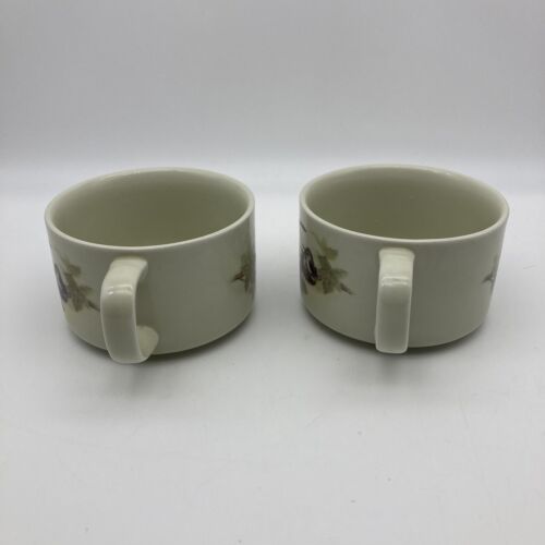 Tazze da caffè zuppa vintage OTAGIRI JAPAN HUMMINGBIRDS, SET DI 2, nido, 12 once. - Foto 3 di 13