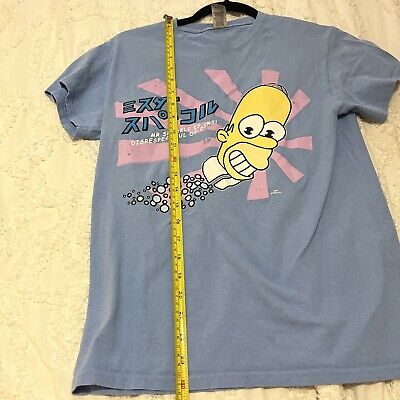 ADAM LISTER アダムリスター シルクスクリーン  シンプソンズ Retro The Simpsons Mr. Sparkle Japanese Homer T-Shirt