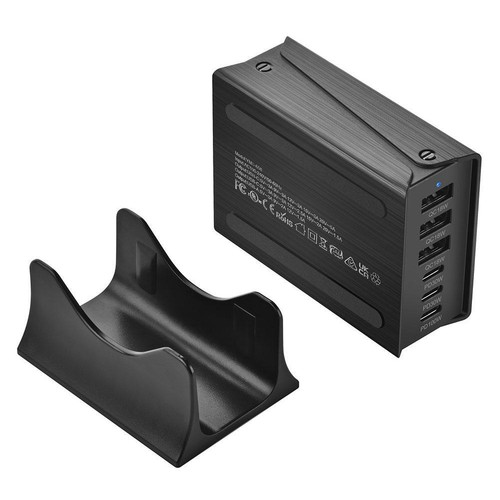 200W 6-Port GaN Charging Station USB C Charger Quick Charge QC PD 3.0 Type V8K9 - Picture 10 of 15