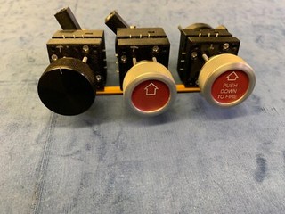 FRONT LINE ***1-1/8" BUTTON HOLE***ARCADE ROTARY SWITCH-TIN STAR, WILD WESTERN