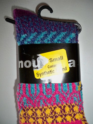 Nouvella multi-colored striped FOXRIVER crew Sm Women's4-6 1/2,men's3-5 1/2 - Picture 19 of 24