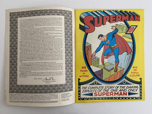 Famosa 1a Edición Limitada Coleccionistas Golden Mint Series Superman Treasury  - Imagen 3 de 4