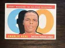 1960 Topps Set Break #556 Charlie Neal AS