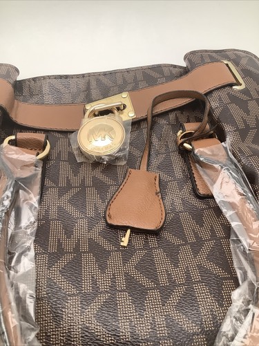 Michael Kors Large Hamilton Handbag PVC Signature Tote/Shoulder Bag-MSRP $348.00 - Picture 5 of 12