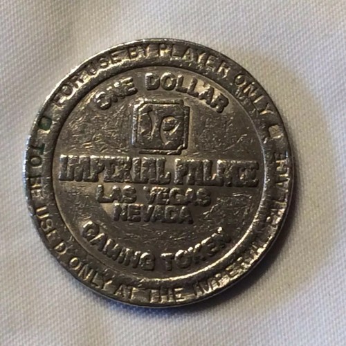 Undated 30year Old Imperial Palace $1 Gaming Token-authentic, Copper-nickel-used