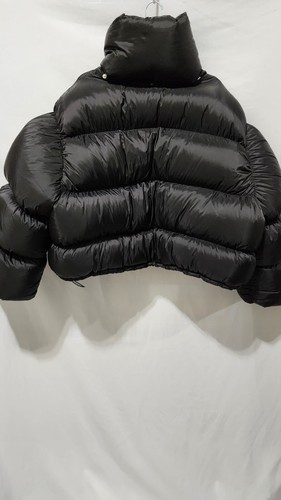 AREA Size L Black Dingyun Zhang Edition Crystal Baroque Puffer Down Jacket $1950 - Picture 4 of 8