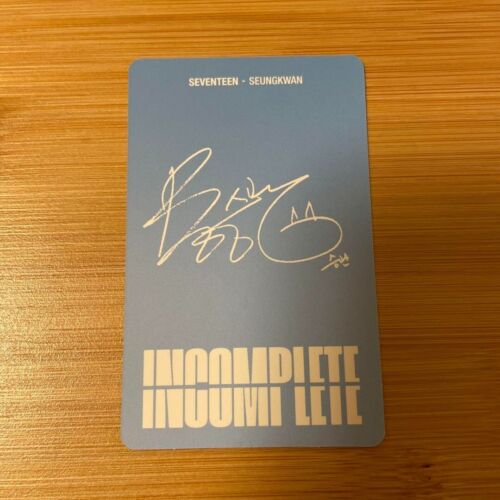 Seventeen Seungkwan INCOMPLETE 2021 Online Concert Blu-ray Ver. Photocard - 第 2/12 張圖片