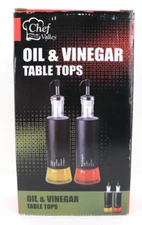 Chef Valley Oil & Vinegar Table Top Glass Bottles