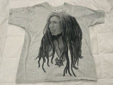 Vintage Bob Marley Print Single Stitch 90s T-Shirt Men’s XL FOTL Made in USA EUC