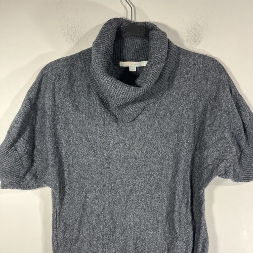 Boden Gray Cowl Neck Short Sleeve Cashmere Angora Blend Long Sweater Women's 2 - Picture 2 of 6
