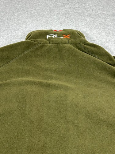 Ralph Lauren RLX Vest Mens Extra Large Green Fleece Full Zip Pockets - Picture 4 of 9