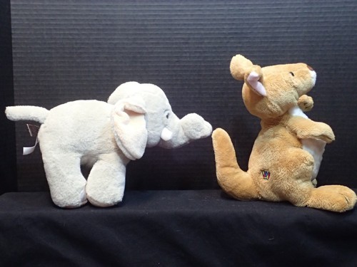 WEBKINZ LOT OF 2 VELVETY ELEPHANT & KANGAROO PLUSH GANZ NO CODES  - Picture 5 of 8