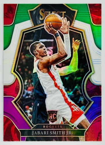 2022-23 Select Jabari Smith Jr. Premier Level Green White Purple Rookie RC #184 - Bild 1 von 3