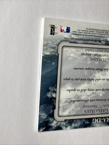 2013 Bowman Inception Diamondbacks Didi Gregorius RC! On Card Autograph /75 - Picture 11 of 15