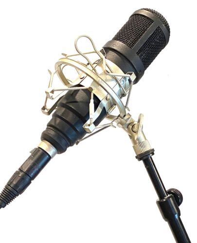 Clip de montaje de choque de micrófono de metal para grabación de podcasts de estudio en casa 5/8 plateado - Imagen 7 de 9