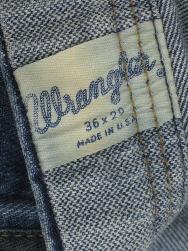 Vtg 1960s Wrangler Jeans 32x27.5 USA Great Fade Excellent Prentice Zipper - Picture 6 of 8
