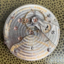 1904 Ball Grade 999 18S 17 Jewels Railroad Pocket Watch Movement Runs