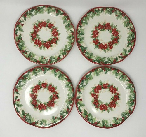 SOUTHERN LIVING CHRISTMAS HOLIDAY CHINA HAND PAINTED & MADE IN ITALY - Picture 6 of 8