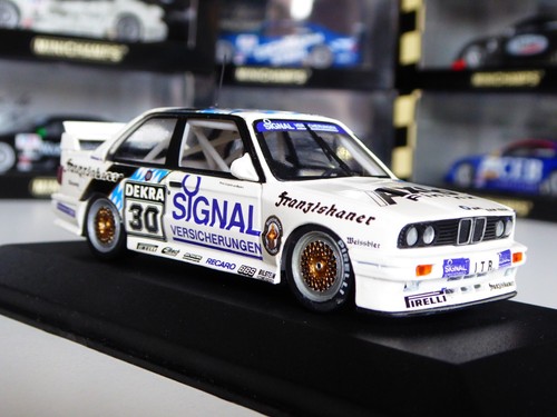 1/43 Minichamps BMW M3 E30 Signal Franziskaner Axco Team #30 DTM Von Bayern Gold - Imagen 8 de 18