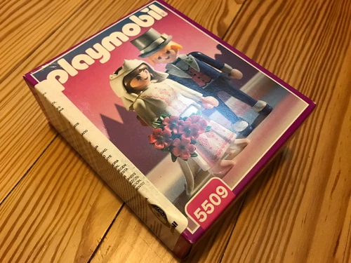 New Playmobil 5509 Victorian Bride and Groom Wedding Vintage 1995 Rare MIB MIP