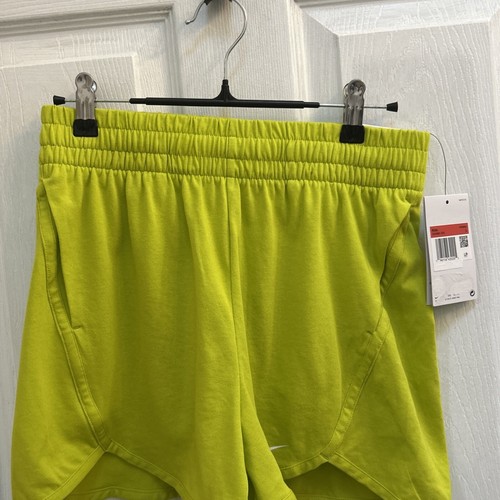 NWT Nike Girls Breezy High Waisted Shorts Size L Slime Green DX4965 Dri-Fit - Picture 3 of 21