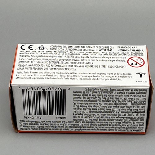 Matchbox Power Grabs Tesla Roadster Red 4/100 Ships In Box - Picture 3 of 5