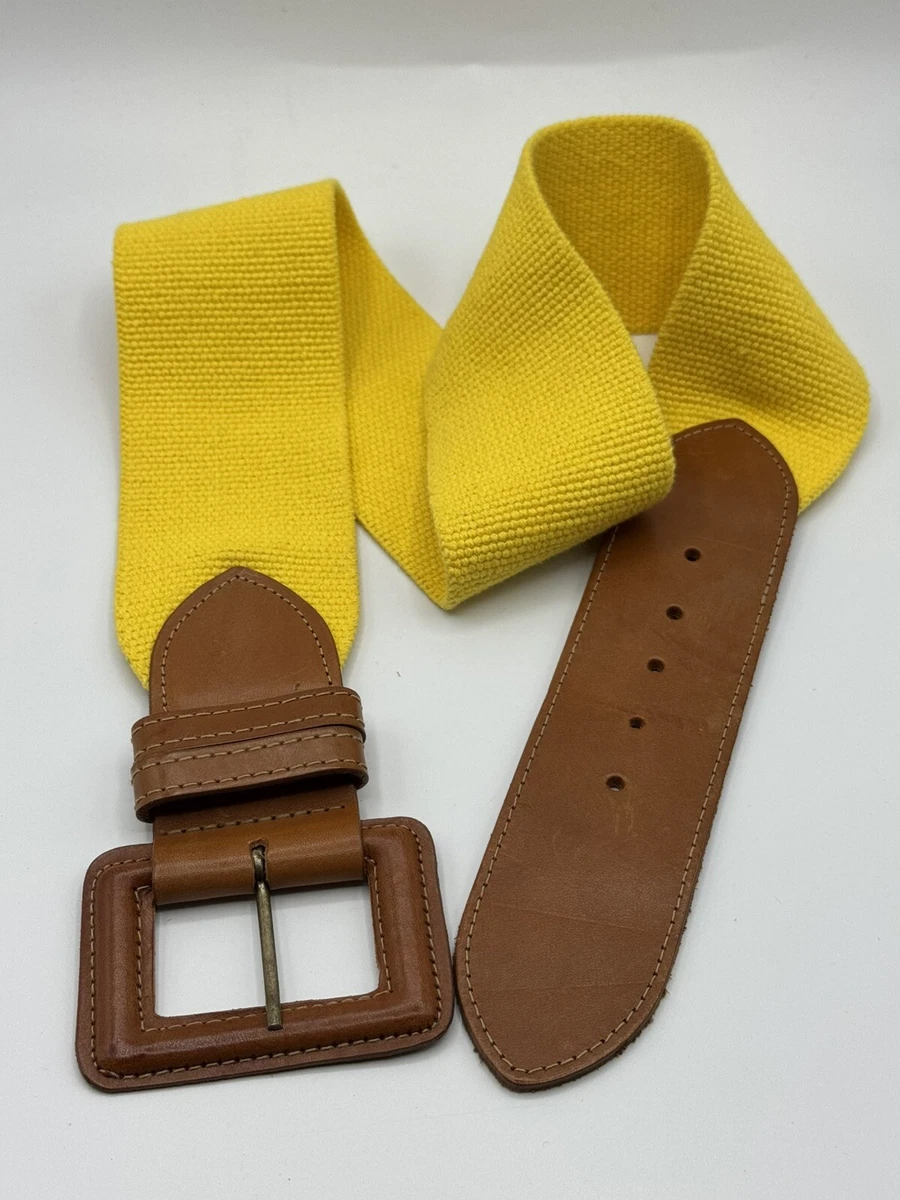 Yellow Textured Belts for Women for sale | eBay