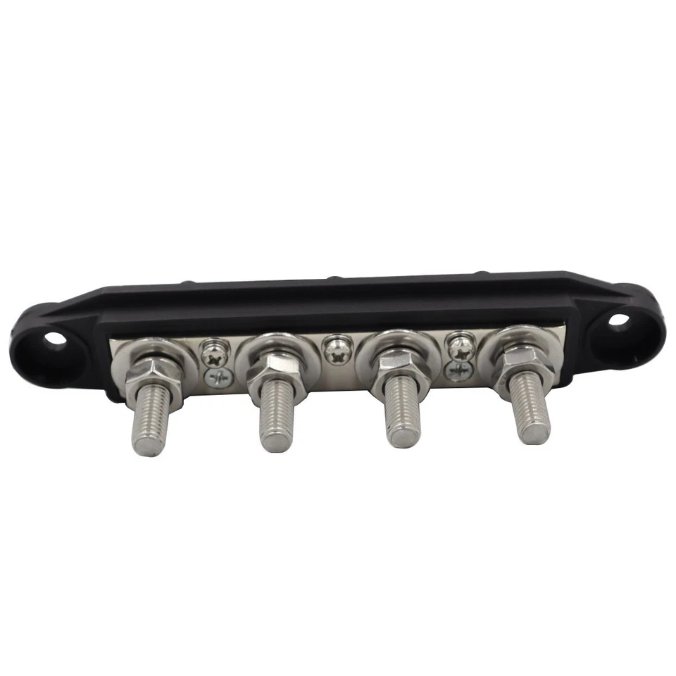 Power Distribution Block 12V 250A Bus Bar 4 x 5/16" Stud Marine, 6 x #8 Screws - Image 4 of 4