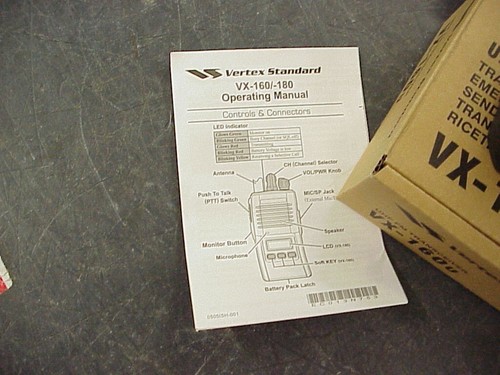 Radio bidireccional Vertex Standard VX-160U 16 canales 450-485 MHz UHF K66VX-160U/MIKE - Imagen 3 de 7