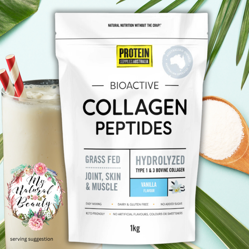 Protein Supplies Australia Collagen Peptides Vanilla TWIN PACK 2kg (2x 1kg bags) - Picture 9 of 9
