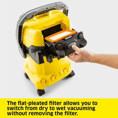 Karcher Wet/Dry Vacuum Cleaner 6.6Gal. Multi-Purpose Corded W/ Garage Attachment - Picture 5 of 9